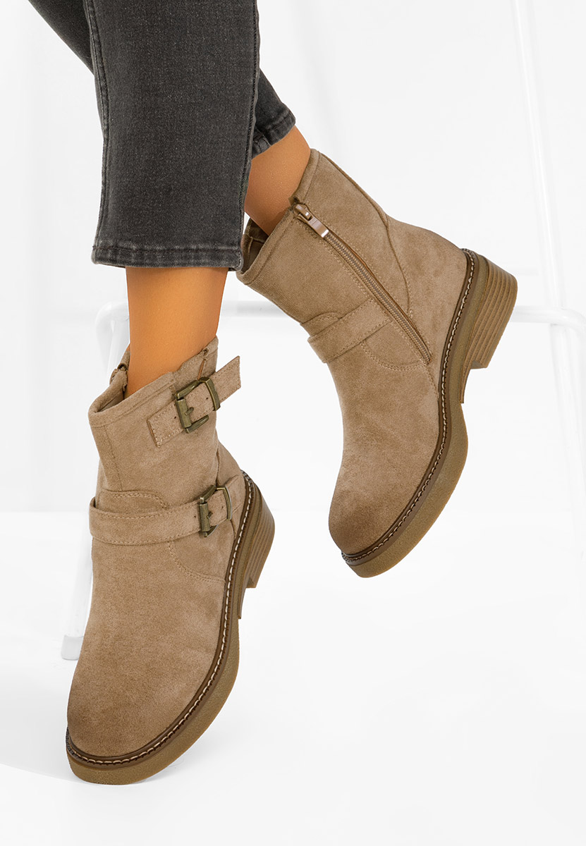 Khaki kozaki damskie Isabellia