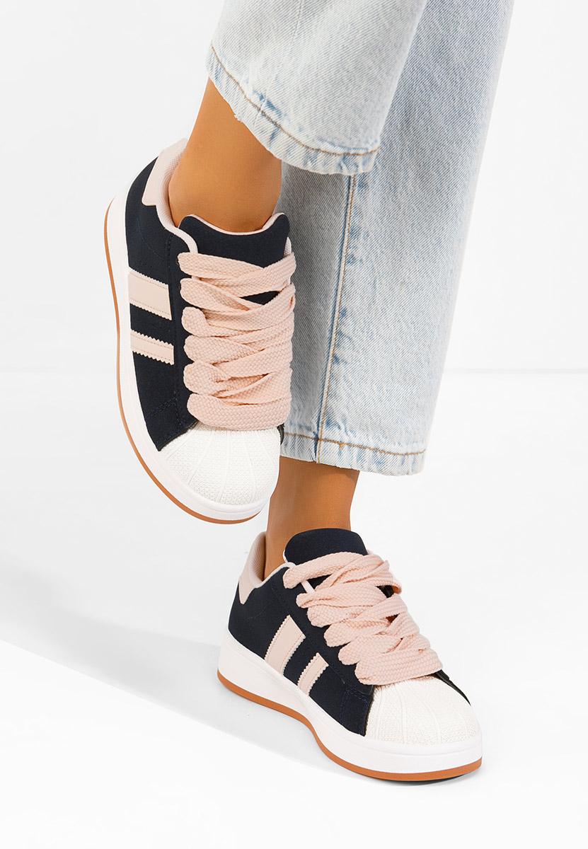 Granatowe sneakersy damskie Fiorenza