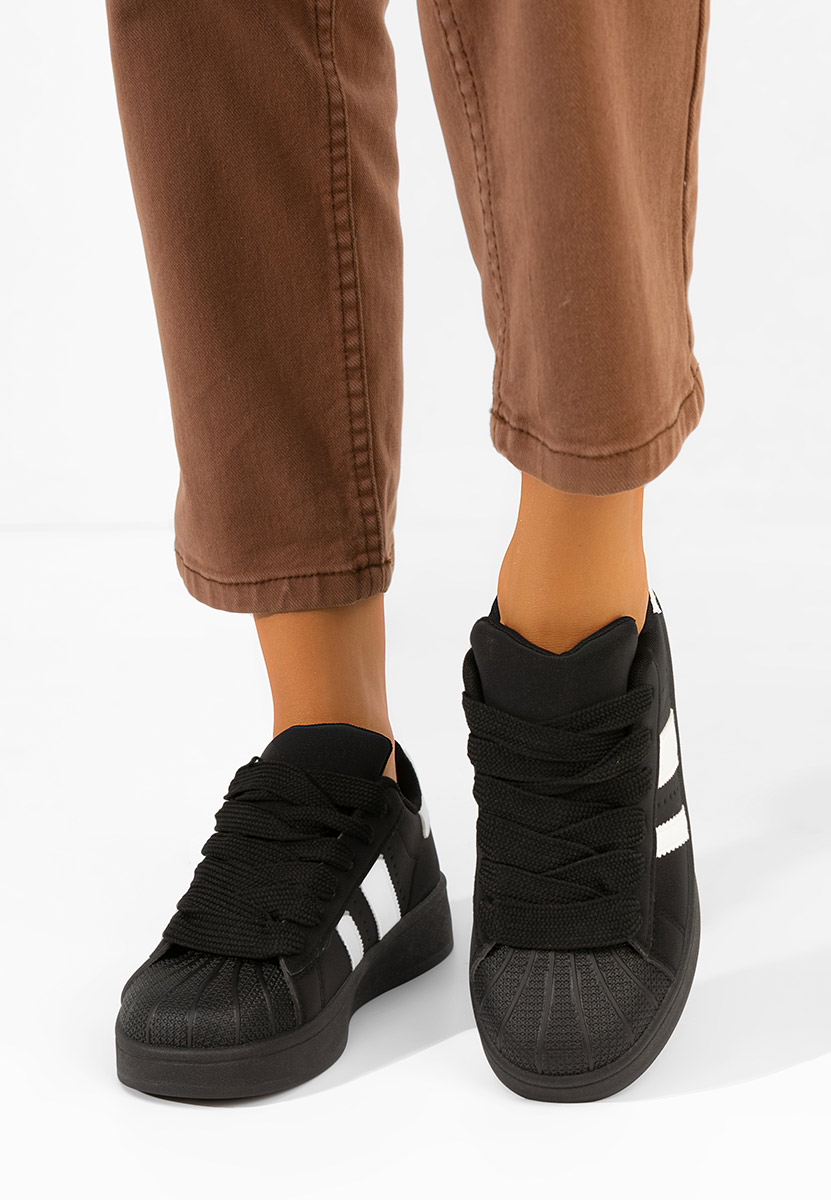 Czarne sneakersy damskie Fiorenza V2