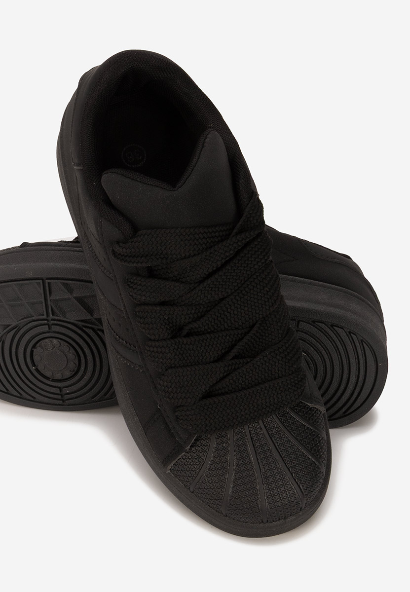 Czarne sneakersy damskie Fiorenza