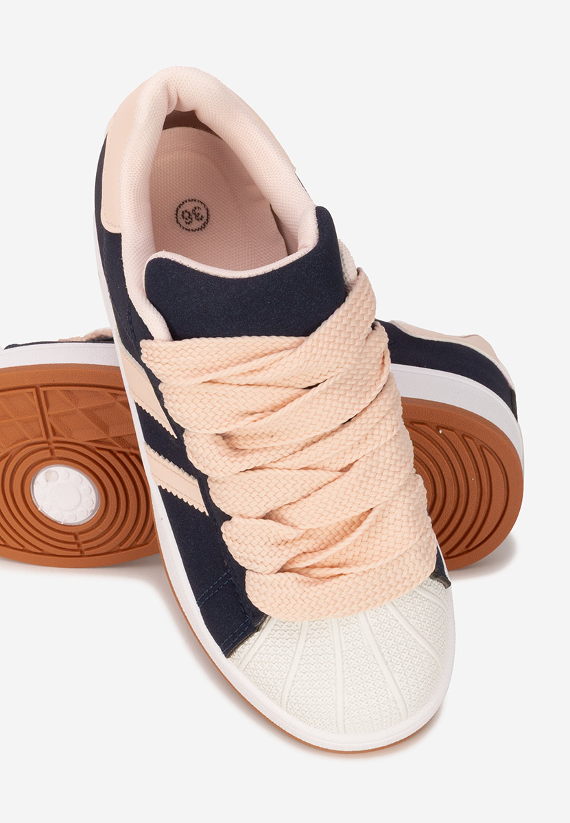 Granatowe sneakersy damskie Fiorenza