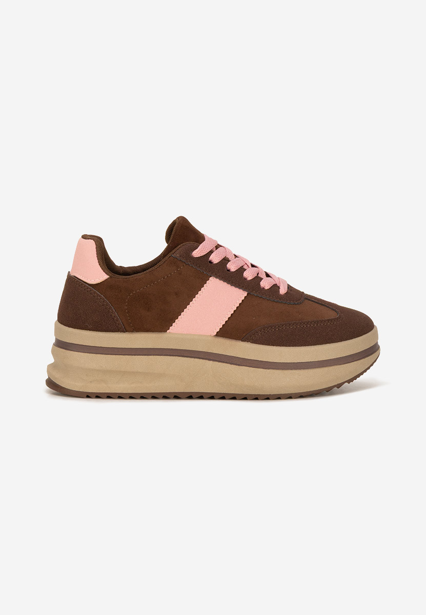 Brązowe sneakersy na platformie Zashia V2