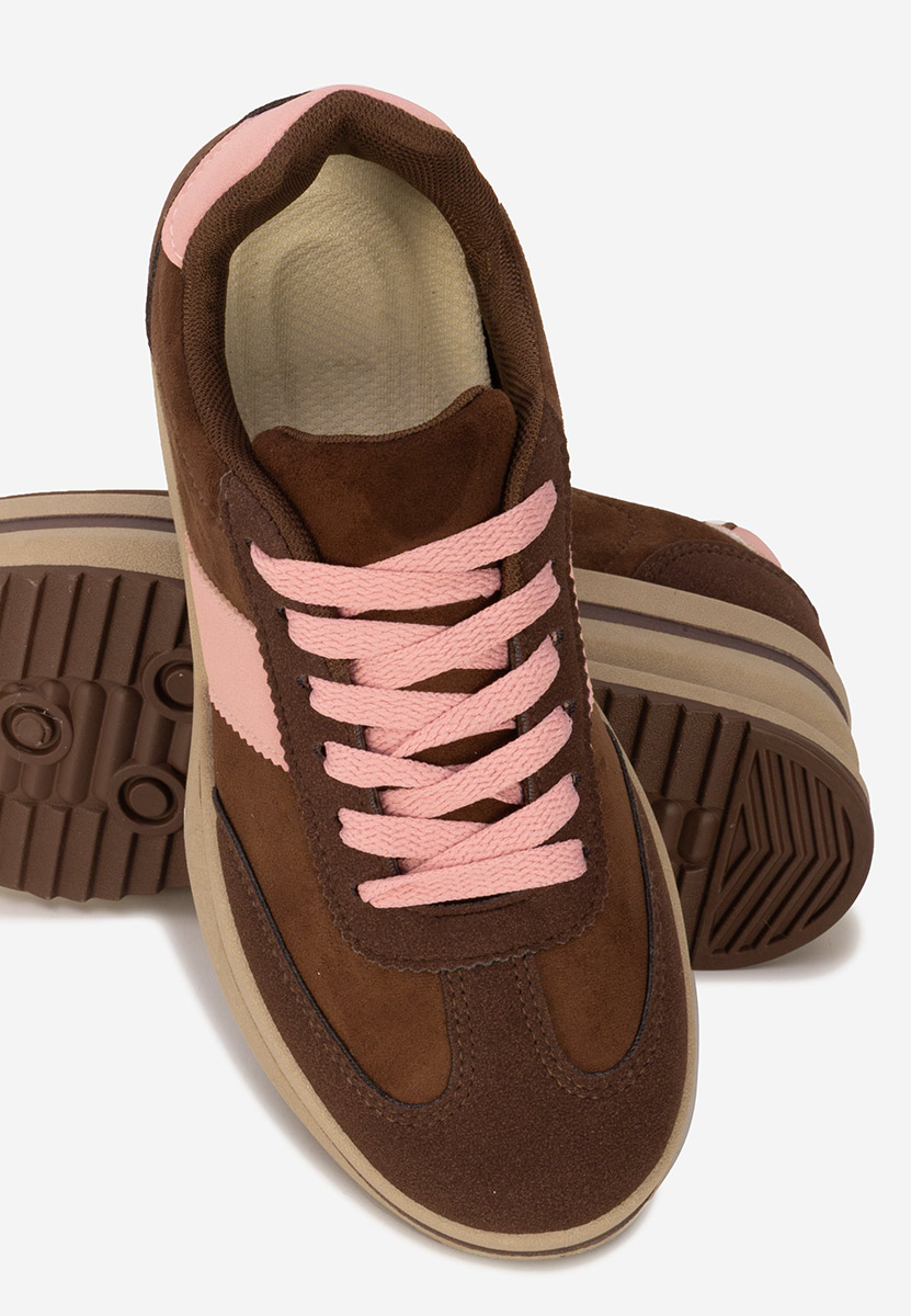 Brązowe sneakersy na platformie Zashia V2