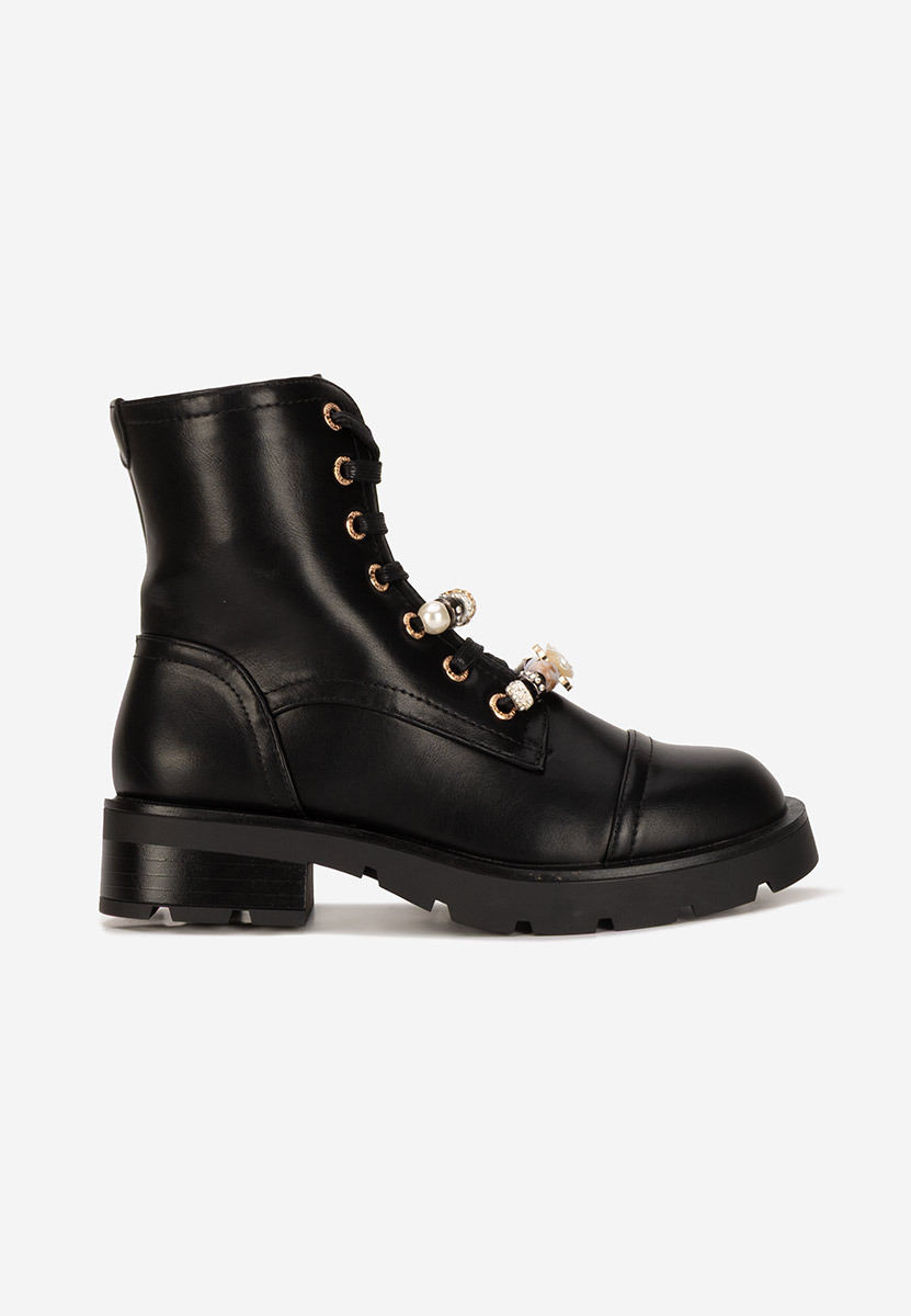 Czarne workery damskie Anadeia