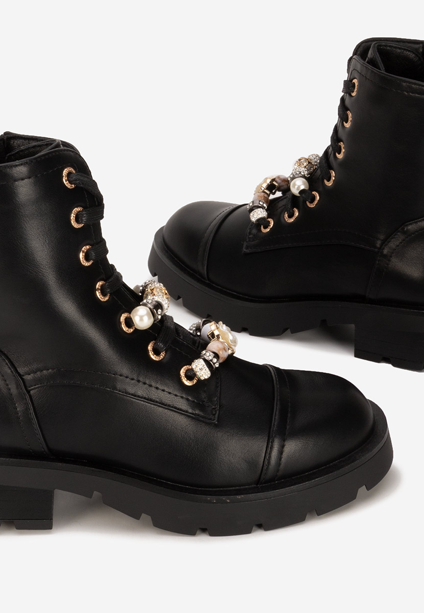 Czarne workery damskie Anadeia
