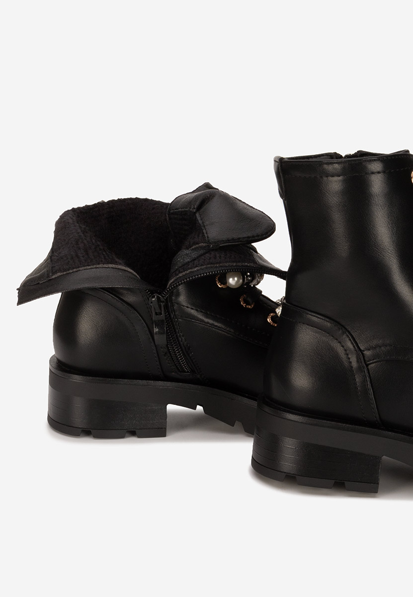 Czarne workery damskie Anadeia