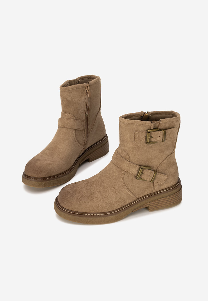 Khaki kozaki damskie Isabellia