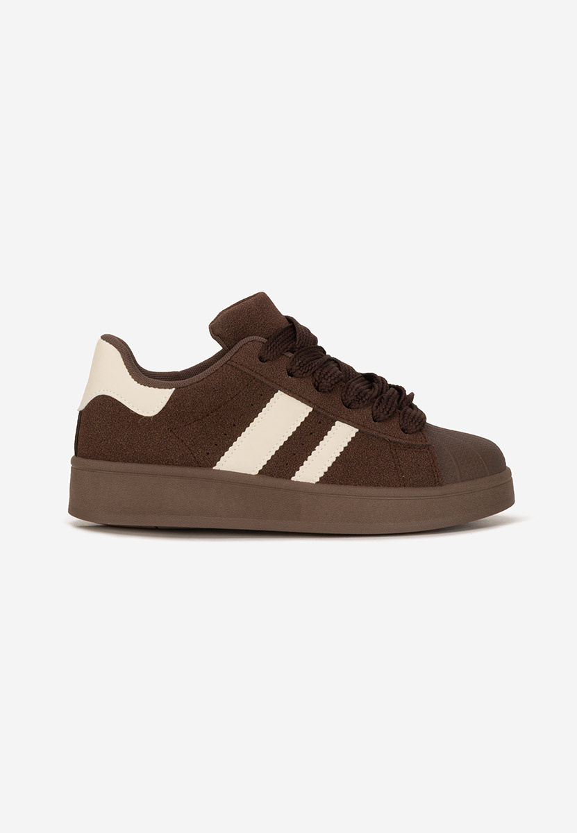 Brązowe sneakersy damskie Fiorenza