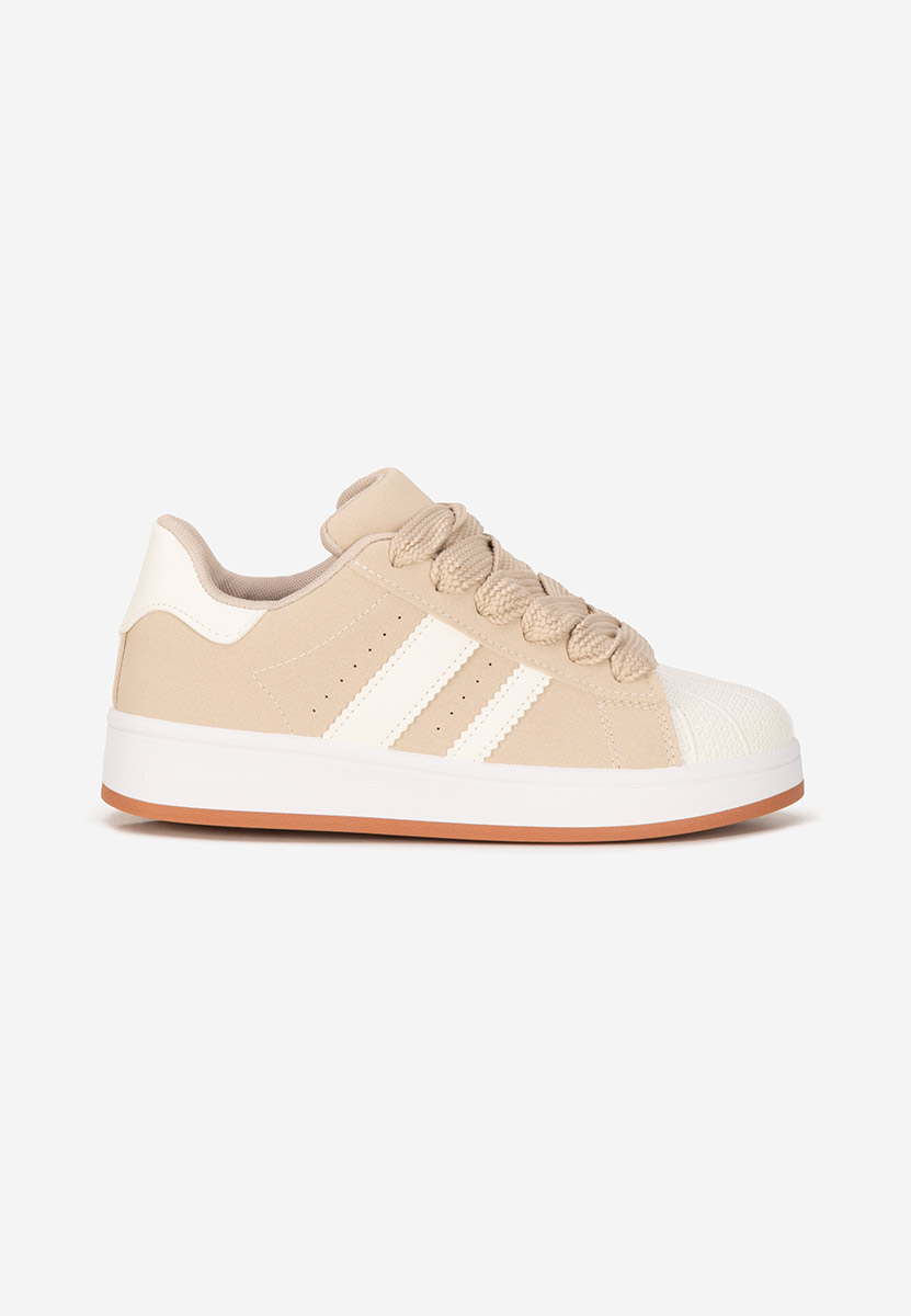 Beżowe sneakersy damskie Fiorenza