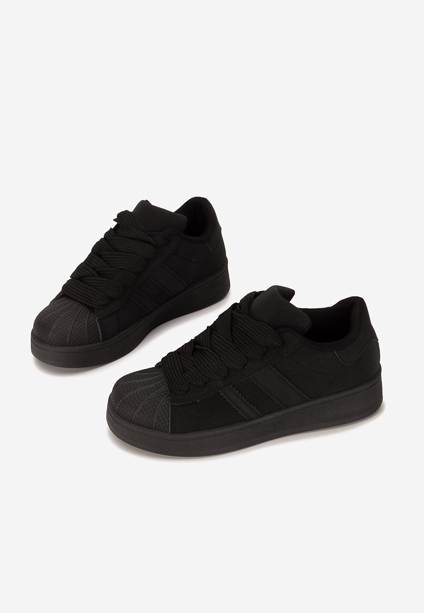 Czarne sneakersy damskie Fiorenza