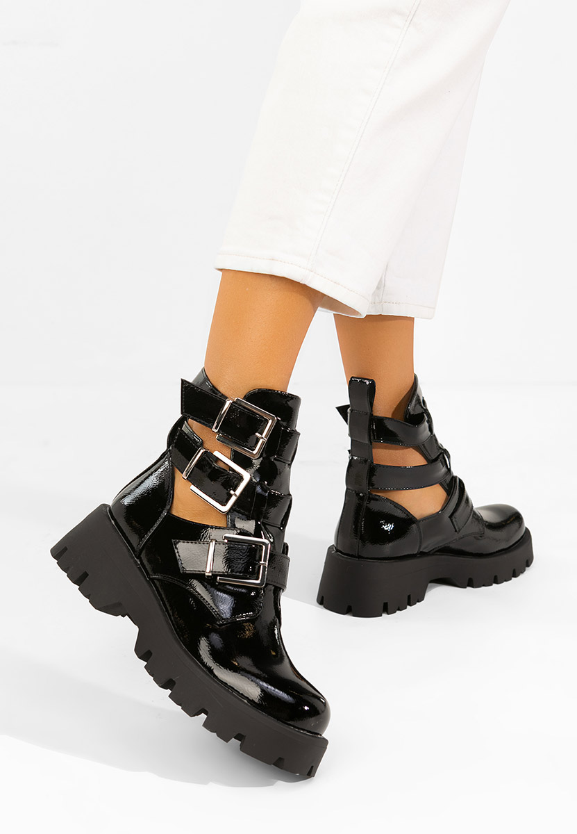 Czarne buty jesienne damskie Audrie V2