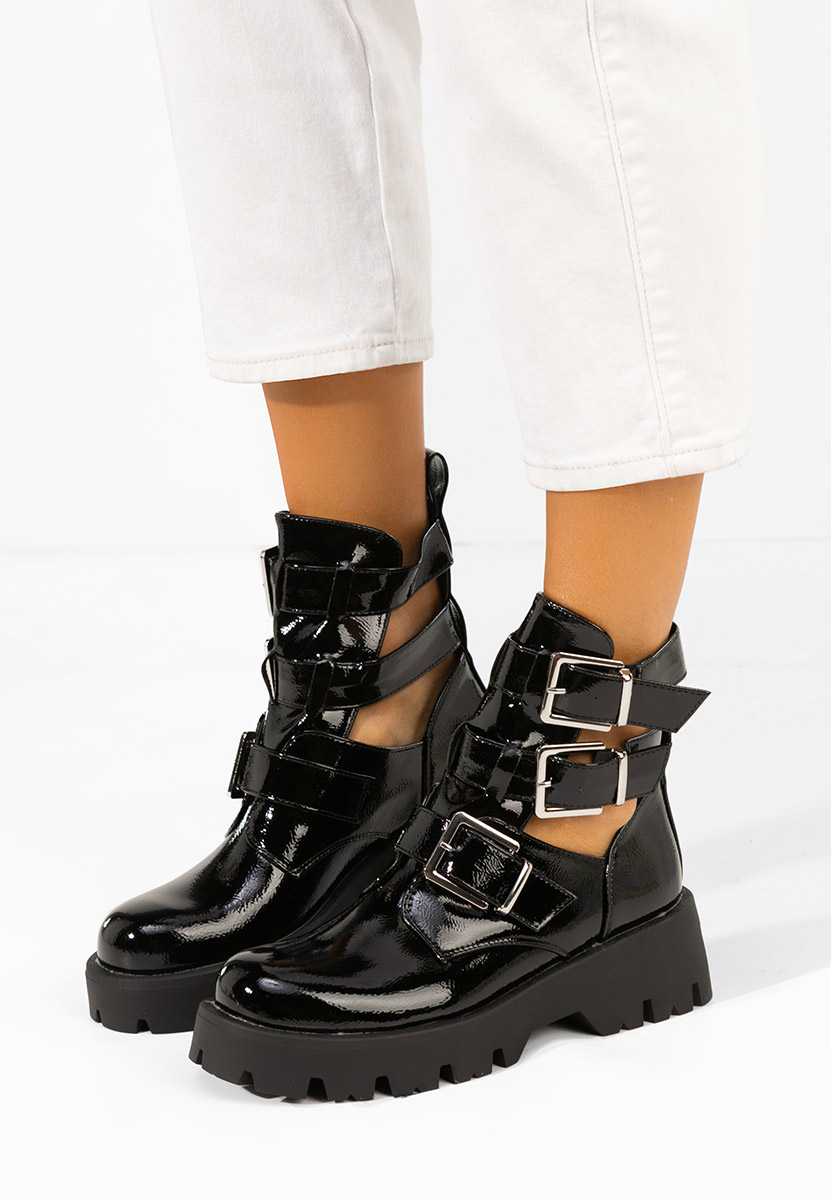 Czarne buty jesienne damskie Audrie V2