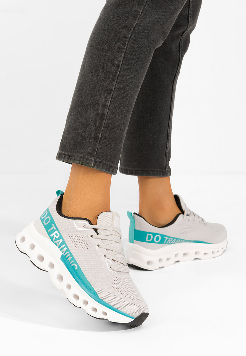 Niebieskie sneakersy na platformie Turiniam