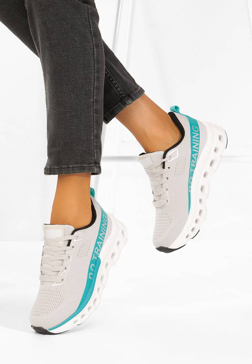 Niebieskie sneakersy na platformie Turiniam