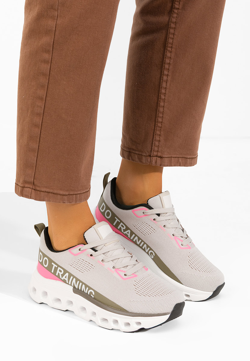 Szare sneakersy na platformie Turinia V2