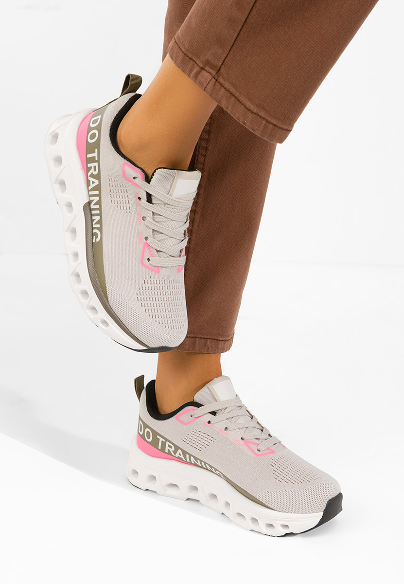 Szare sneakersy na platformie Turinia V2