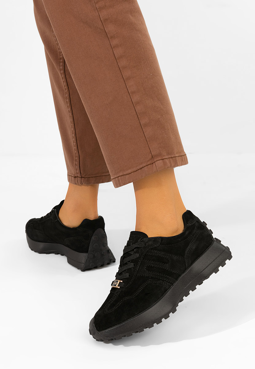 Czarne sneakersy damskie Samiara