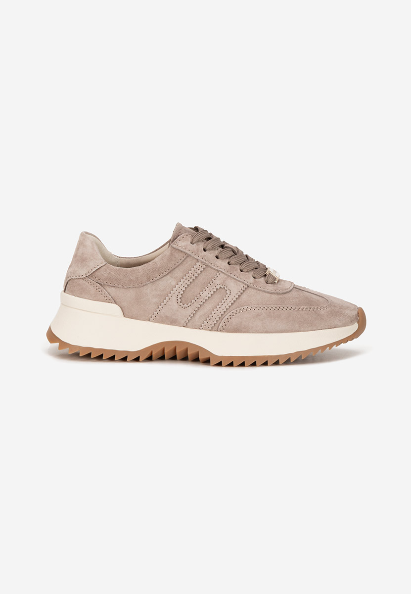 Brązowe sneakersy damskie Sevrona V2