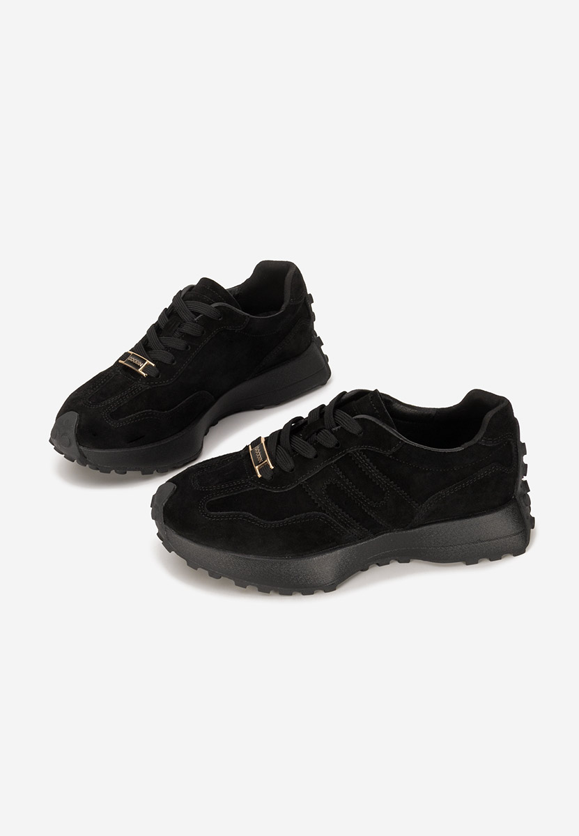 Czarne sneakersy damskie Samiara