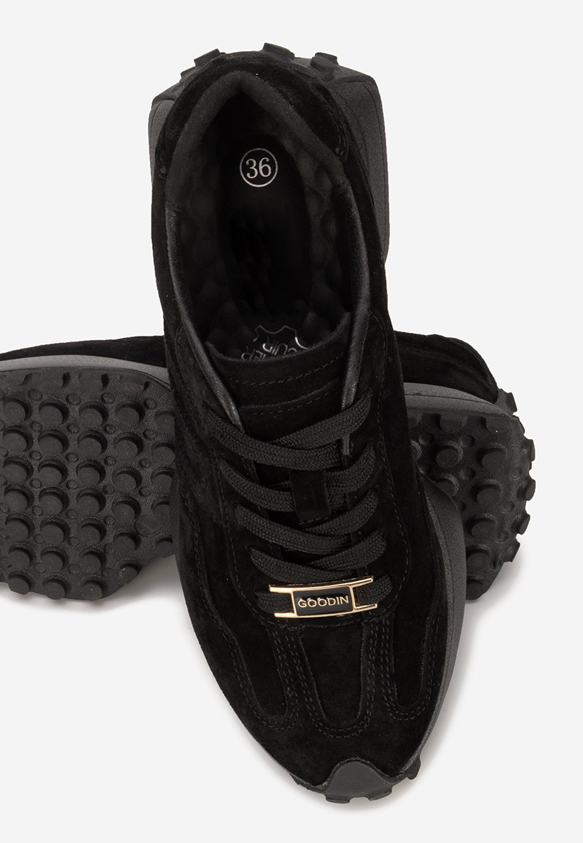 Czarne sneakersy damskie Samiara