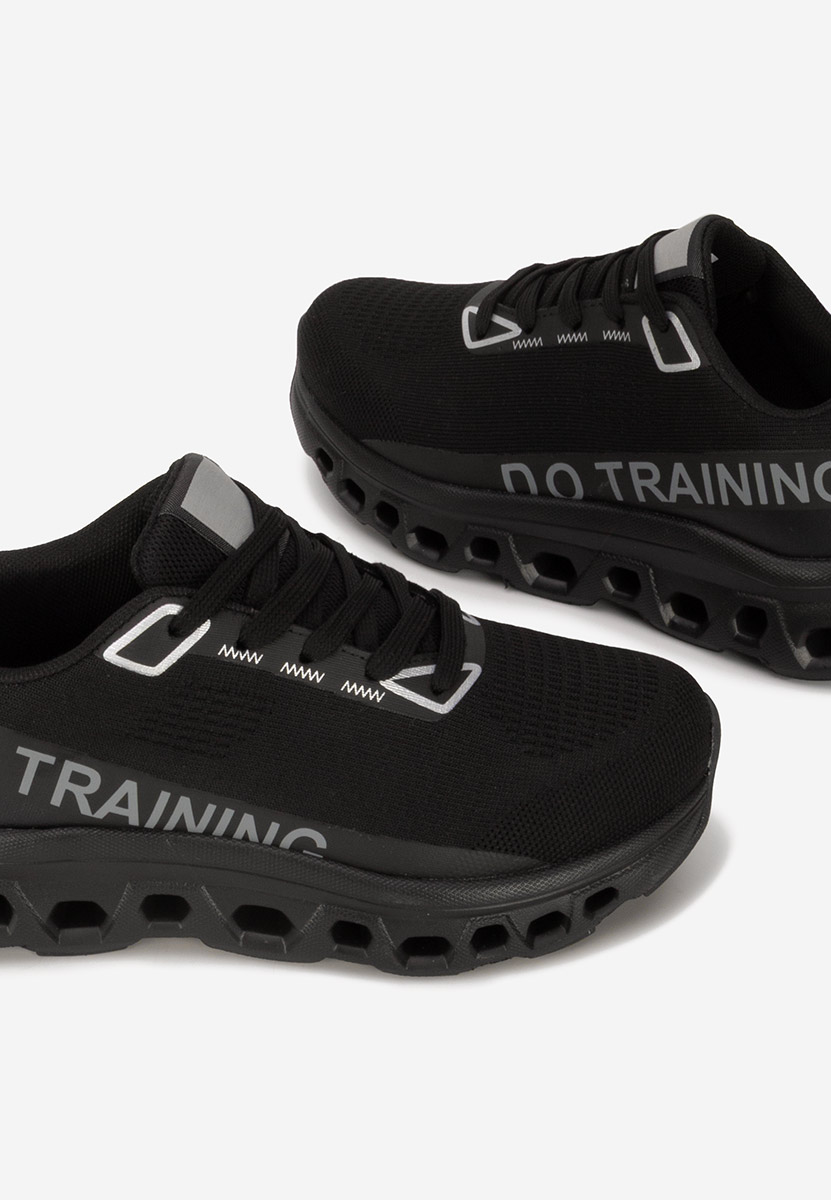 Czarne sneakersy na platformie Turinia