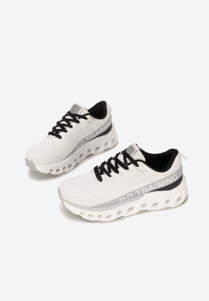 Białe sneakersy na platformie Turinia