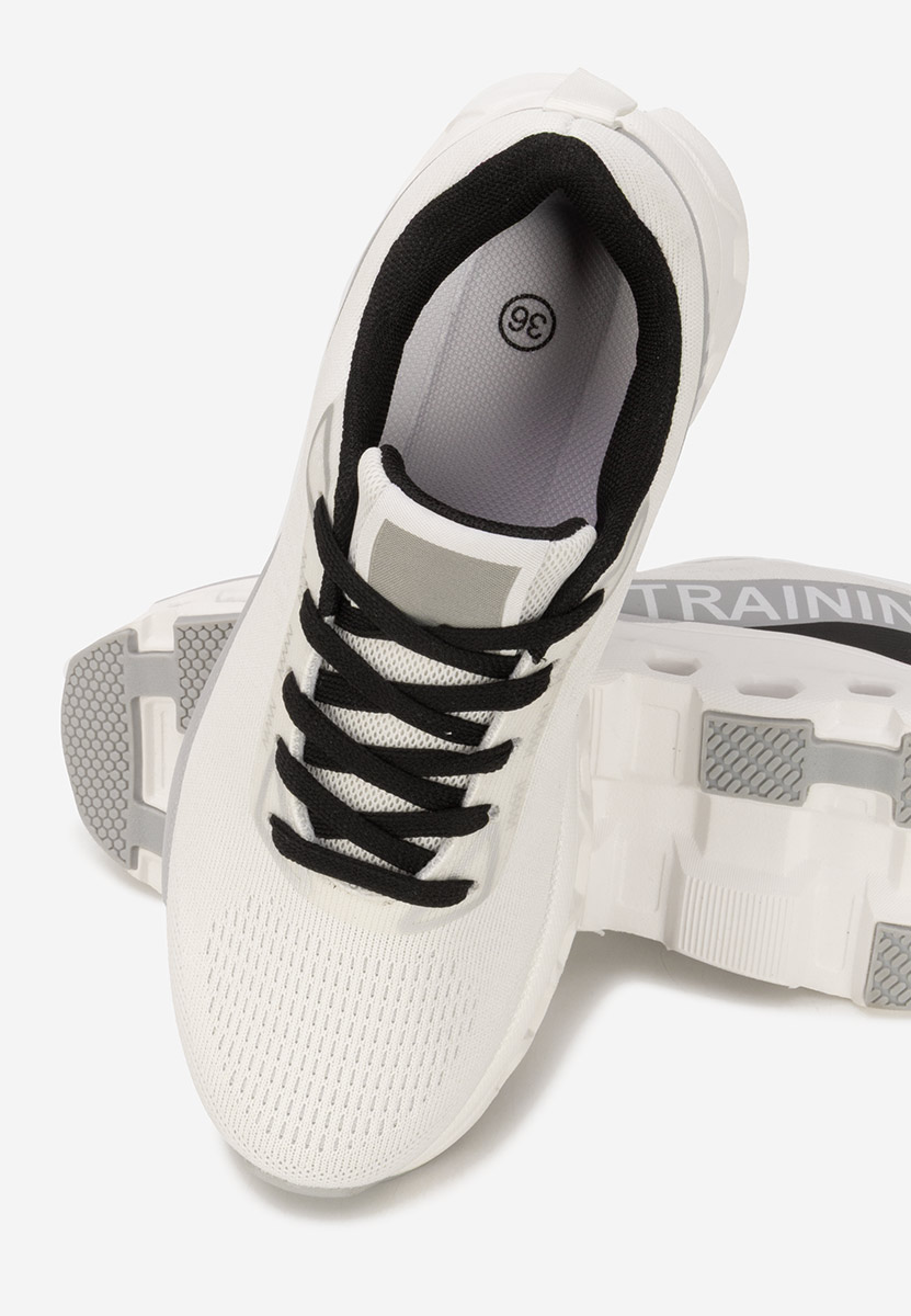 Białe sneakersy na platformie Turinia
