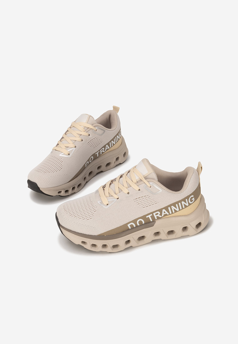 Khaki sneakersy na platformie Turinia