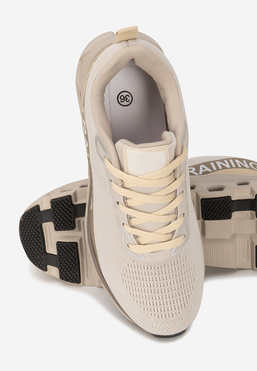Khaki sneakersy na platformie Turinia
