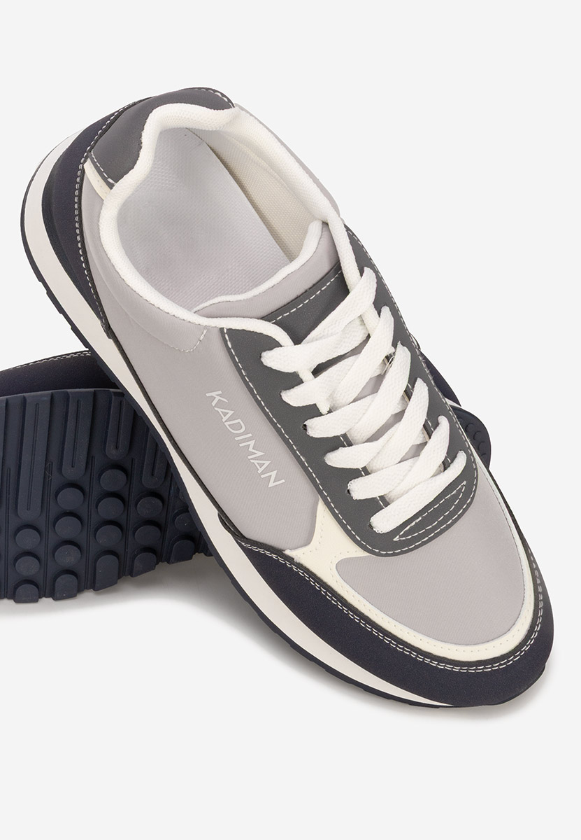 Szare sneakersy męskie Gerardo