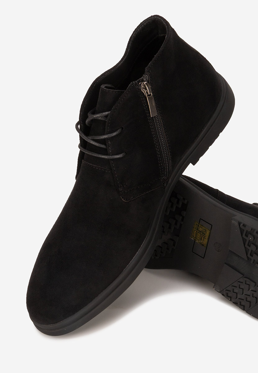 Czarne botki męskie Leoniel
