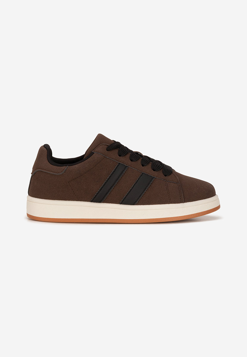 Brązowe sneakersy męskie Sergyu