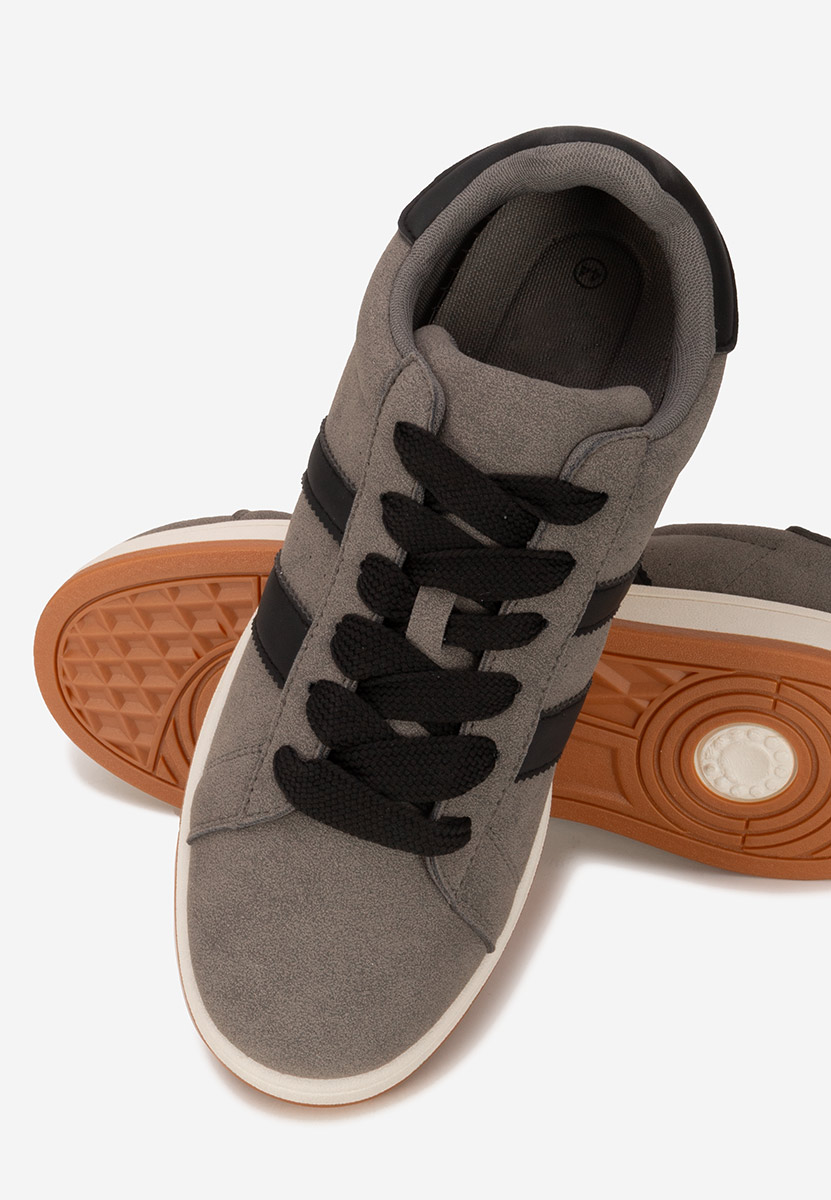 Szare sneakersy męskie Sergyu