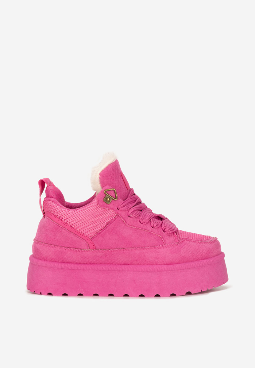 Fuksjowe sneakersy na platformie Isariel