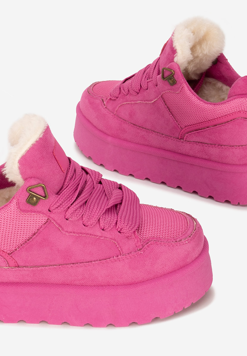 Fuksjowe sneakersy na platformie Isariel