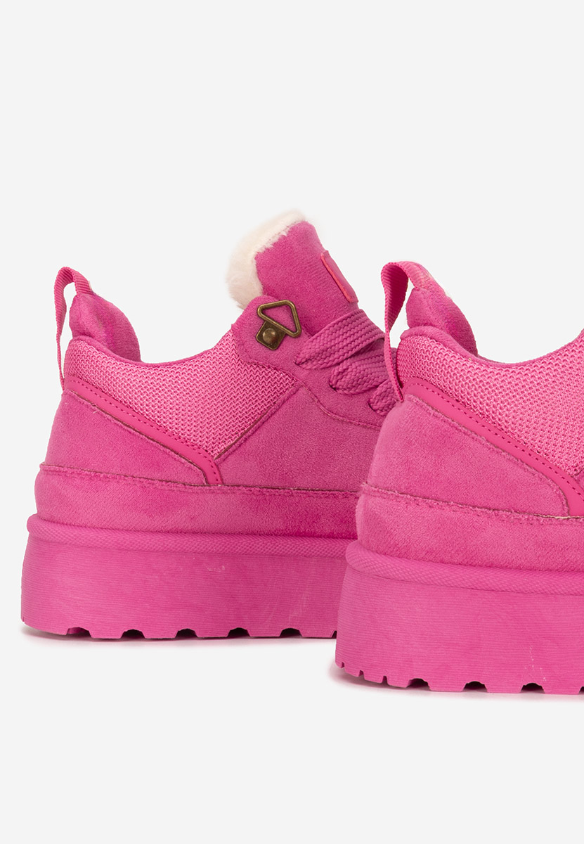Fuksjowe sneakersy na platformie Isariel