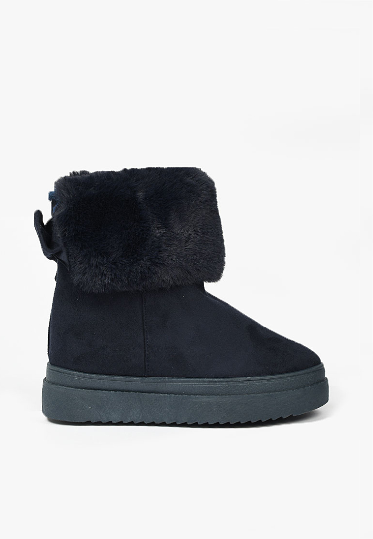 Granatowe zimowe buty damskie Michi