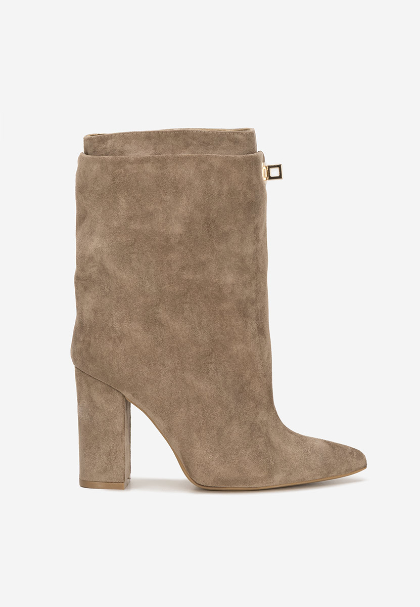Khaki kozaki damskie Ariadne