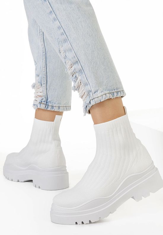 Białe sneakersy wysokie Brinley V1, Rozmiary: 40 - zapatos