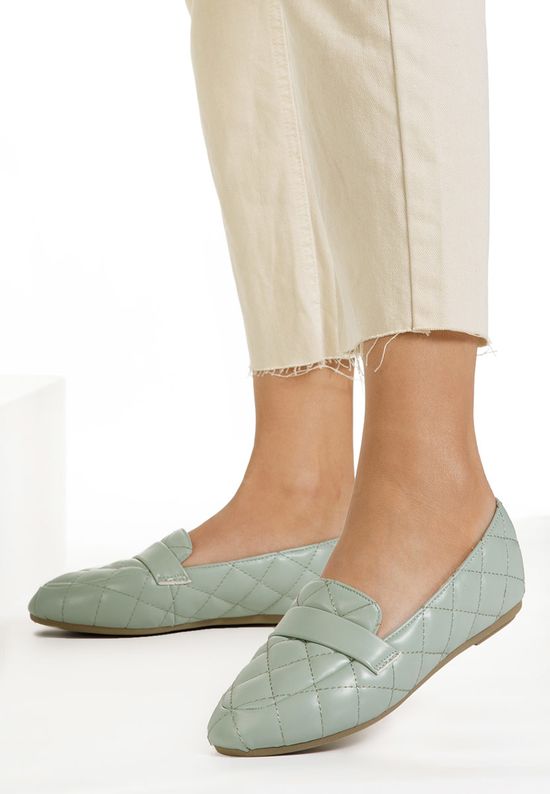 Zielone mokasyny Amaranta, Rozmiary: 39 - zapatos