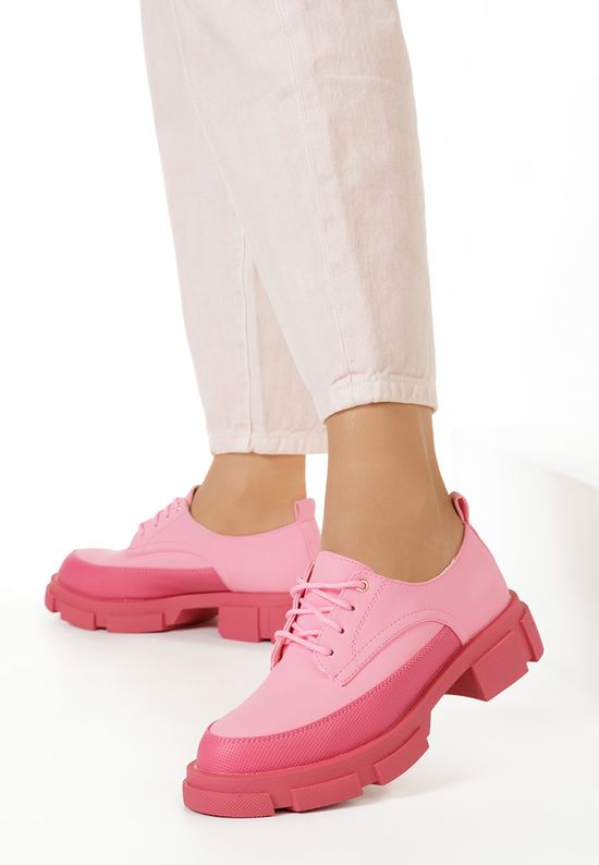 Różowe półbuty damskie Dianera, Rozmiary: 39 - zapatos