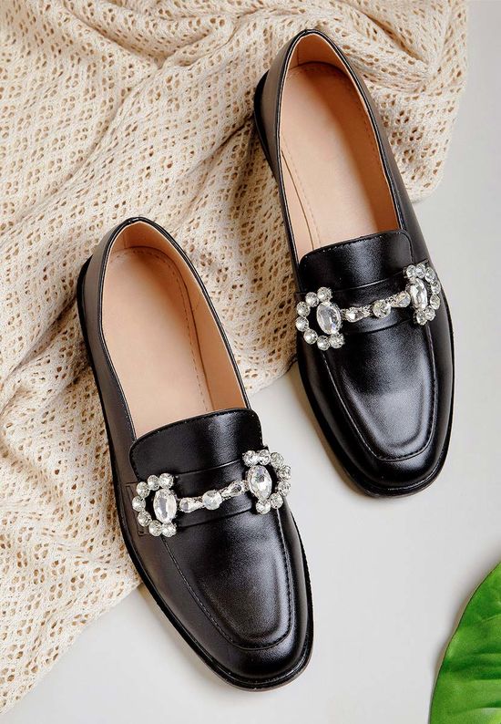 Czarne eleganckie mokasyny damskie Annelise, Rozmiary: 37 - zapatos