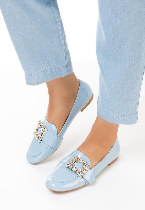 Niebieski mokasyny damskie Lizza, Rozmiary: 36 - zapatos