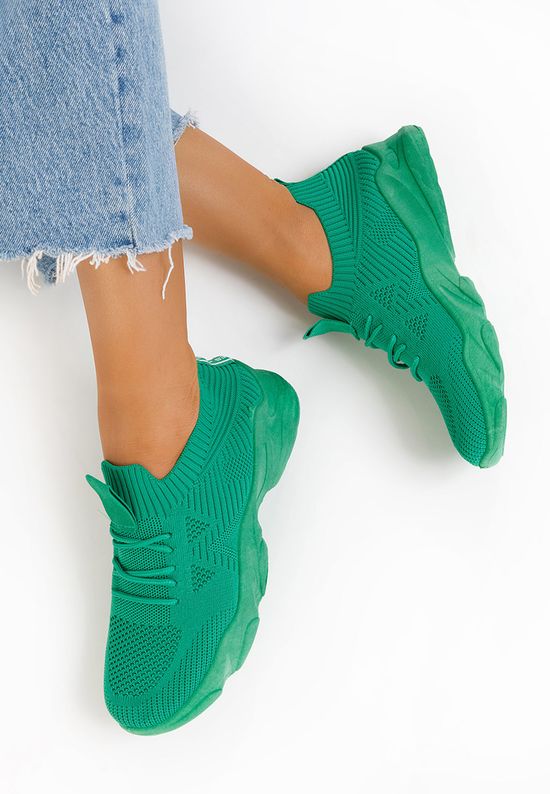 Zielone buty sportowe damskie Lugo, Rozmiary: 39 - zapatos