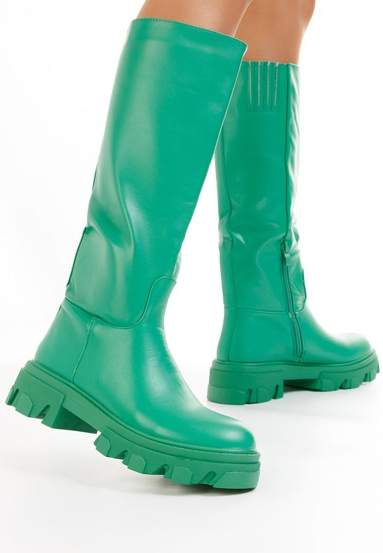 Zielone kozaki damskie Oserra, Rozmiary: 38 - zapatos