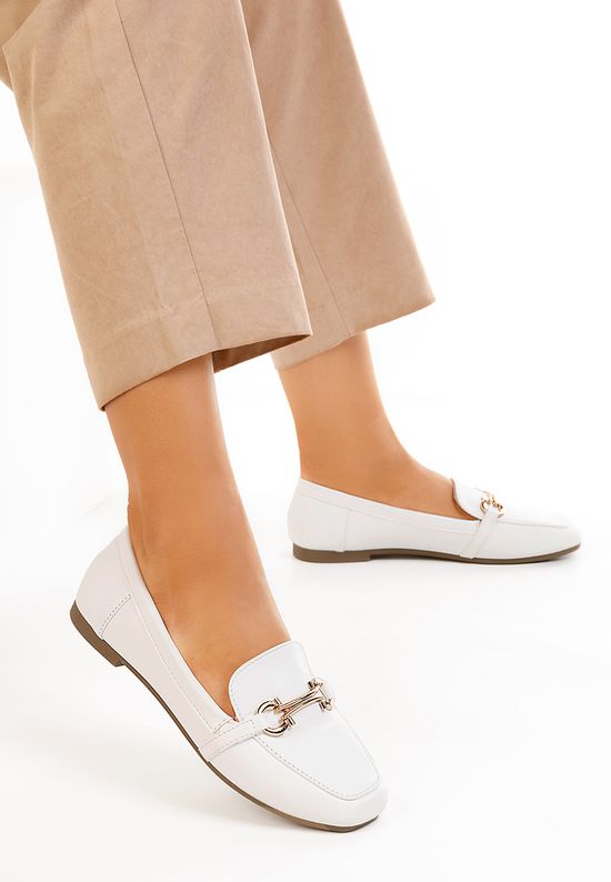 Białe mokasyny damskie Cerceda, Rozmiary: 36 - zapatos