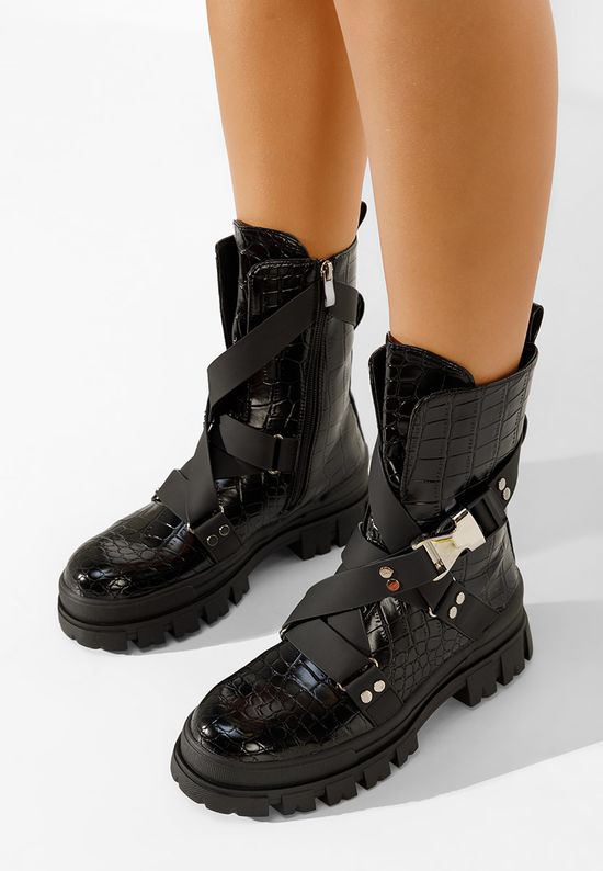Czarne workery damskie Malagon V2, Rozmiary: 40 - zapatos