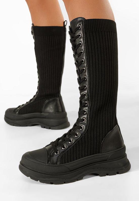 Czarne trapery damskie Vizela, Rozmiary: 40 - zapatos