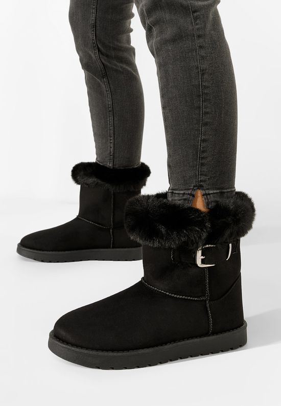 Czarne śniegowce damskie Cherina, Rozmiary: 38 - zapatos