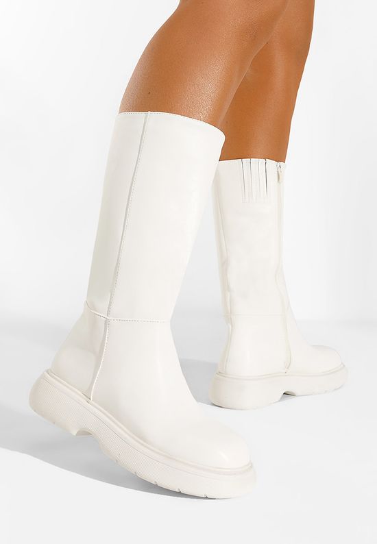 Białe kozaki damskie Cayenne, Rozmiary: 40 - zapatos